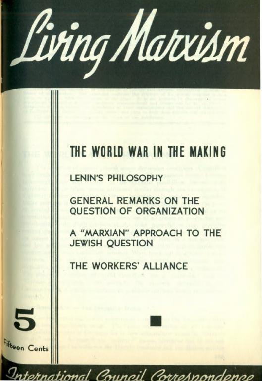 International Council Correspondence Volume 4, Number 5